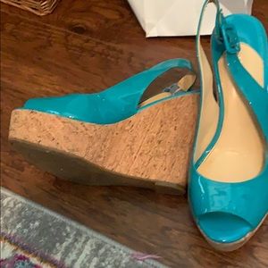 Gianni Bini Turquoise Wedges